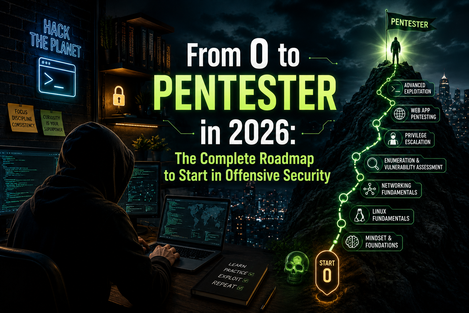 From 0 to Pentester in 2026: The Complete Roadmap to Start in Offensive Security
