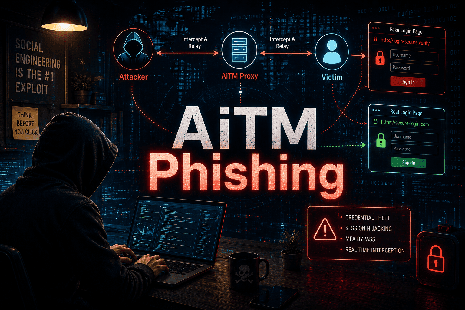Phishing AiTM: cómo se salta el doble factor (y por qué el MFA ya no basta)